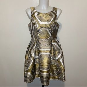 Maniju Gold & White Dress